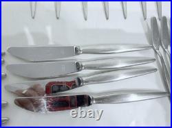 AP Berg Denmark MCM Stilet Stainless Silverware Rare 43 Piece