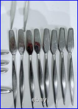 AP Berg Denmark MCM Stilet Stainless Silverware Rare 43 Piece