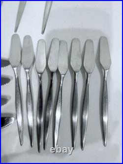 AP Berg Denmark MCM Stilet Stainless Silverware Rare 43 Piece
