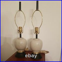 A Rare Mid Century Modern Designer Pair of Lamps
