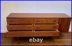 Aksel Kjersgaard Mid Century Modern Teak Credenza / Sideboard Rare Danish Piece