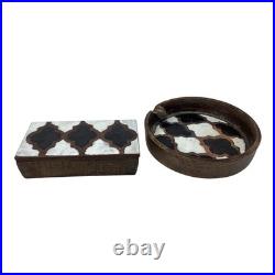 Aldo Londi Bitossi For Raymor MCM Italy Cigar Box With Ashtray Matching 60's Rare