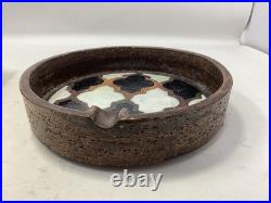 Aldo Londi Bitossi For Raymor MCM Italy Cigar Box With Ashtray Matching 60's Rare