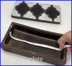 Aldo Londi Bitossi For Raymor MCM Italy Cigar Box With Ashtray Matching 60's Rare