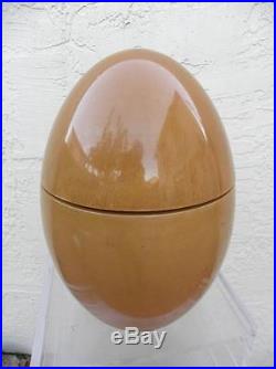 Aldo Tura Rare Large Egg Shaped Parchment Goatskin Ice Bucket