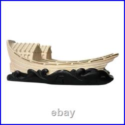 Alexander Backer Chalkware Asian Junk Boat TV Lamps Pair MCM Vintage Rare