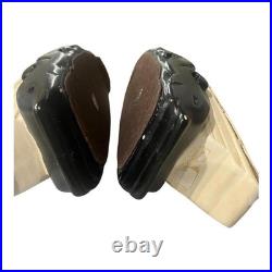 Alexander Backer Chalkware Asian Junk Boat TV Lamps Pair MCM Vintage Rare