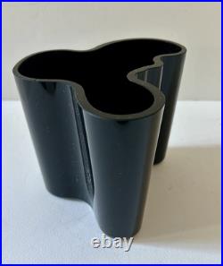 Alvar Aalto Rare Vintage Black Savoy Vase From Iittala Finland Alvar Aalto Rare Vintage Black Savoy Vase From Iittala Finland