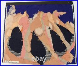 Anita Wolfenden Rare Abstract Woven Tapestry Mid Century Modern Wall Hanging