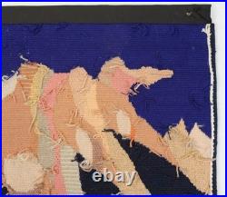 Anita Wolfenden Rare Abstract Woven Tapestry Mid Century Modern Wall Hanging