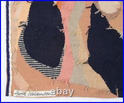 Anita Wolfenden Rare Abstract Woven Tapestry Mid Century Modern Wall Hanging