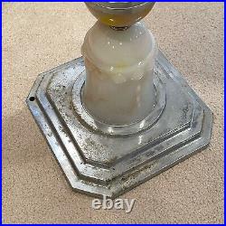 Antique 1930's Art Deco Mid Century Modern 31 Glass Ashtray Smoking Stand RARE