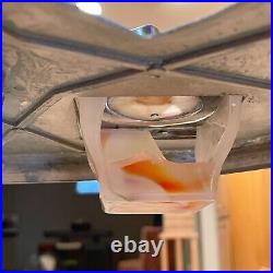 Antique 1930's Art Deco Mid Century Modern 31 Glass Ashtray Smoking Stand RARE