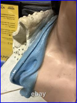 Antique Mid-Century Modern Elvis 20 Bust Chalkware Rare Rock Roll