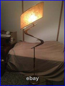 Antique Mid Century Modern Majestic Z Floor Lamp 1950s Atomic Abstract RARE