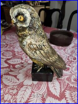 Austin Productions 1964 Rare Large OWL 13 MCM Plaster/Chalkware Sculpture