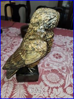 Austin Productions 1964 Rare Large OWL 13 MCM Plaster/Chalkware Sculpture