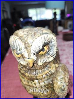 Austin Productions 1964 Rare Large OWL 13 MCM Plaster/Chalkware Sculpture