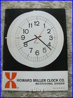 Authentic 1955 George Nelson / Howard Miller Wall Clock MCM #6071 rare Rare RARE