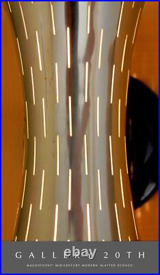 Authentic! Vtg Orig. 1950's MCM Wall Sconce! Rare Deco Design Atomic MID Century