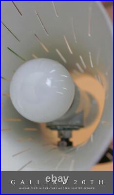 Authentic! Vtg Orig. 1950's MCM Wall Sconce! Rare Deco Design Atomic MID Century