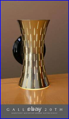 Authentic! Vtg Orig. 1950's MCM Wall Sconce! Rare Deco Design Atomic MID Century