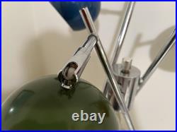 BEAUTIFUL rare vintage MCM lamp, multicolor 3-orb eyeball Sonnemon lamp BEAUTIFUL rare vintage MCM lamp, multicolor 3-orb eyeball Sonnemon lamp