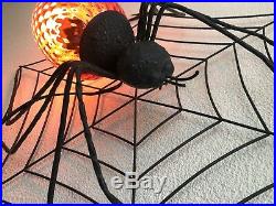 BRUTALIST SPIDER LIGHT WEB RARE MID CENTURY MODERN SCONCE 60s ITALY WALL LAMP