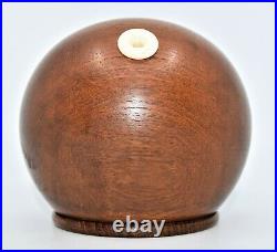 Ball Shaped Wood Box String Dispenser Kay Bojesen Denmark RARE Midcentury Modern