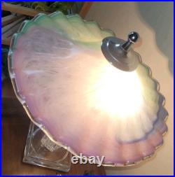 Beautiful Vintage MCM Marbled Palette, Rare Pastels, Murano, Italian, Ruffle