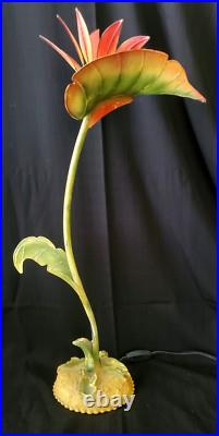 Bird Of Paradise Mid-century Modern, Tall 27-1/2, Handmade Tabletop Lamp Rare