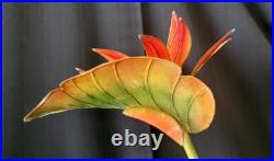 Bird Of Paradise Mid-century Modern, Tall 27-1/2, Handmade Tabletop Lamp Rare