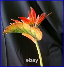 Bird Of Paradise Mid-century Modern, Tall 27-1/2, Handmade Tabletop Lamp Rare
