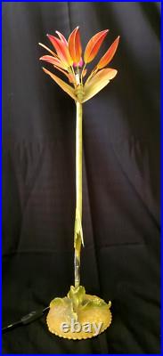 Bird Of Paradise Mid-century Modern, Tall 27-1/2, Handmade Tabletop Lamp Rare