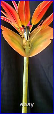 Bird Of Paradise Mid-century Modern, Tall 27-1/2, Handmade Tabletop Lamp Rare