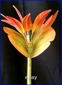 Bird Of Paradise Mid-century Modern, Tall 27-1/2, Handmade Tabletop Lamp Rare