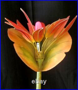 Bird Of Paradise Mid-century Modern, Tall 27-1/2, Handmade Tabletop Lamp Rare