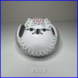 Bjørn Wiinblad Denmark Bird Punch Bowl with Spoon S3 No. 86 Hand Painted RARE