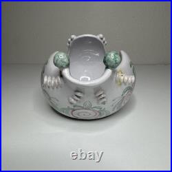 Bjørn Wiinblad Denmark Bird Punch Bowl with Spoon S3 No. 86 Hand Painted RARE