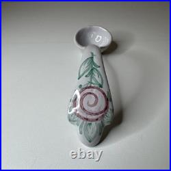 Bjørn Wiinblad Denmark Bird Punch Bowl with Spoon S3 No. 86 Hand Painted RARE