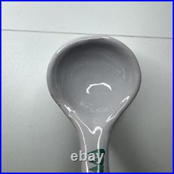Bjørn Wiinblad Denmark Bird Punch Bowl with Spoon S3 No. 86 Hand Painted RARE