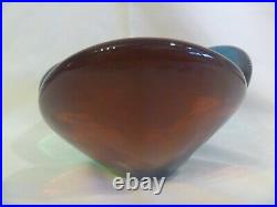 Blenko RARE Tri-Color Lobe Bowl 5831 Wayne Husted 1958