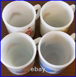 COMPLETE VINTAGE STRAWBERRY SHORTCAKE FIRE KING Milk Glass Mugs 8 Types Rare