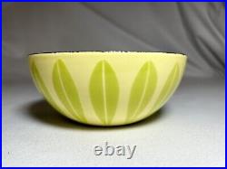 Cathrineholm Norway 5.5 LIME LEMON Lotus Enamelware Bowl MidCentury Modern Rare