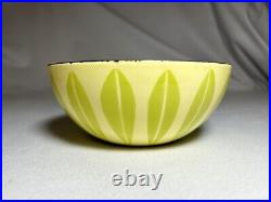 Cathrineholm Norway 5.5 LIME LEMON Lotus Enamelware Bowl MidCentury Modern Rare