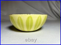 Cathrineholm Norway 5.5 LIME LEMON Lotus Enamelware Bowl MidCentury Modern Rare