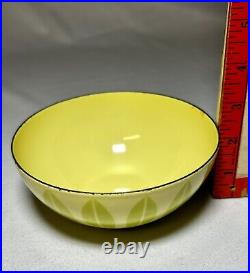 Cathrineholm Norway 5.5 LIME LEMON Lotus Enamelware Bowl MidCentury Modern Rare