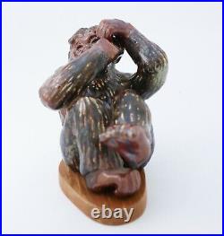 Ceramic Sculpture of a Monkey Gunnar Nylund Rörstrand Rare Midcentury Modern Ceramic Sculpture of a Monkey Gunnar Nylund Rörstrand Rare Midcentury Modern