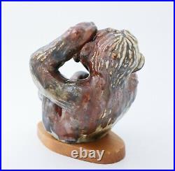 Ceramic Sculpture of a Monkey Gunnar Nylund Rörstrand Rare Midcentury Modern