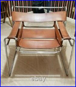 Cognac Wassily B3 chair by Marcel Breuer, 1968 Original, Rare